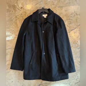 J. Crew Black Pea Coat (vintage 2000s)